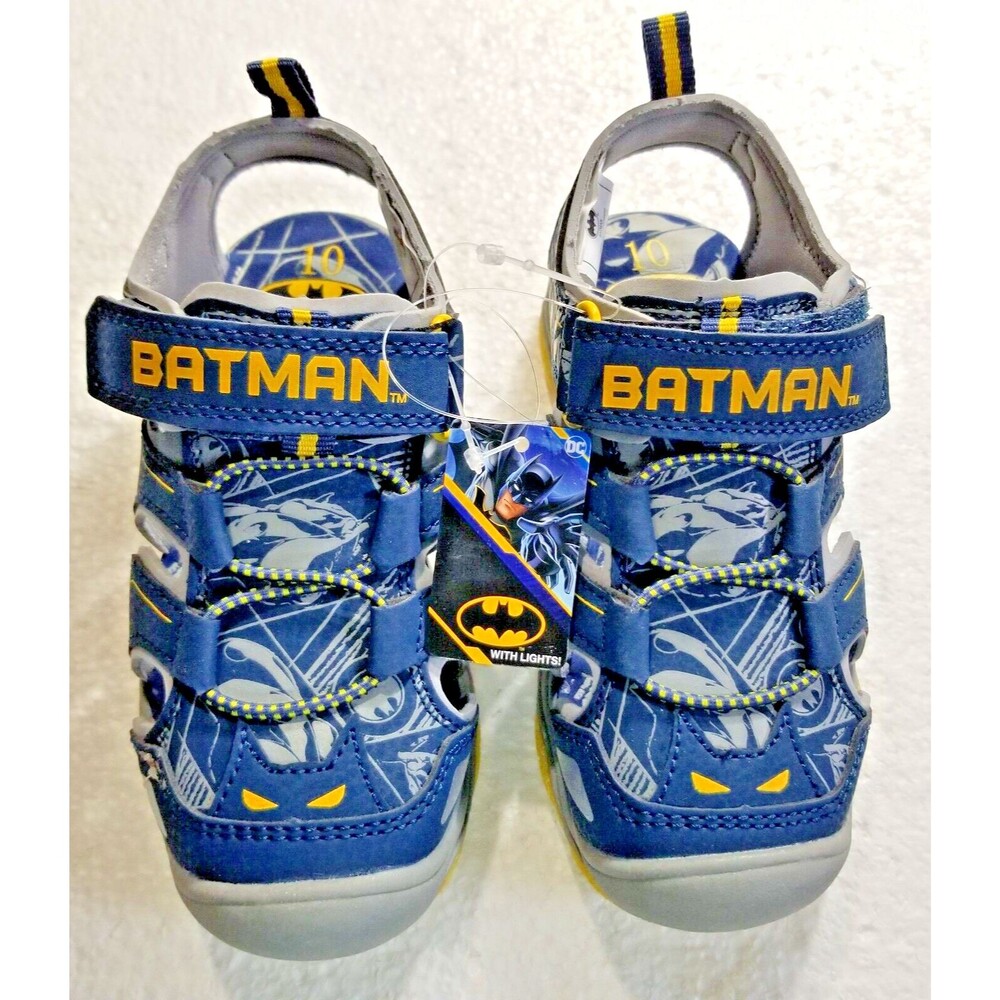 Kid's Batman Light-Up Sandals Trekking DC Comics NEW Size 10